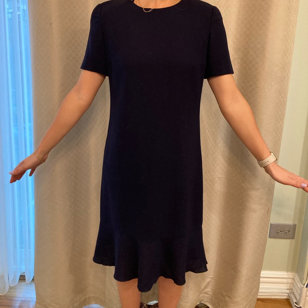 Vintage Ungaro Navy Blue Mid-length Dress